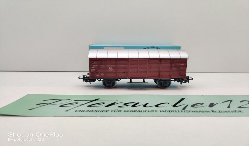 Märklin H0 AC 4505 Gedeckter Güterwagen / Gm 39 / DB / OVP hellblau