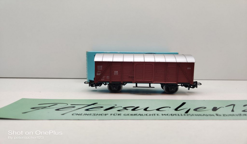 Märklin H0 AC 4505 Gedeckter Güterwagen / Gm 39 / DB / OVP hellblau