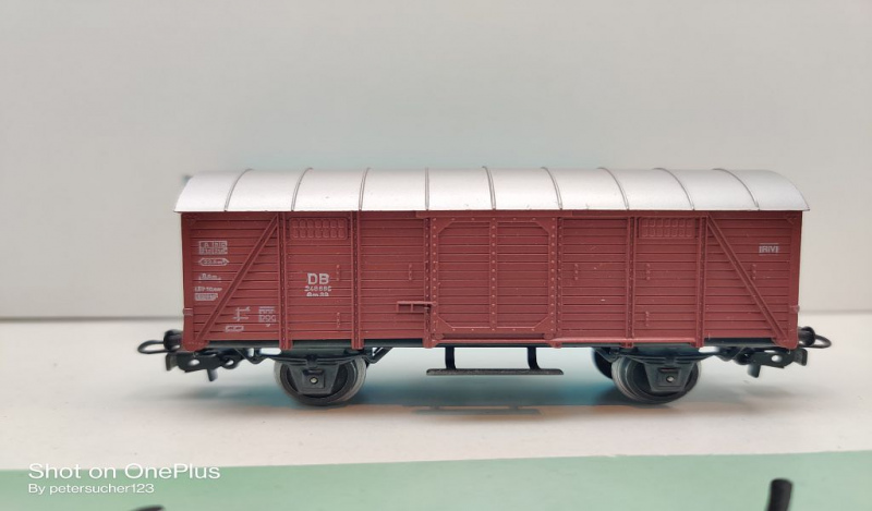 Märklin H0 AC 4505 Gedeckter Güterwagen / Gm 39 / DB / OVP hellblau