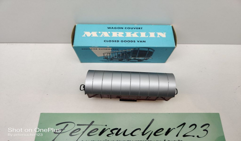 Märklin H0 AC 4505 Gedeckter Güterwagen / Gm 39 / DB / OVP hellblau