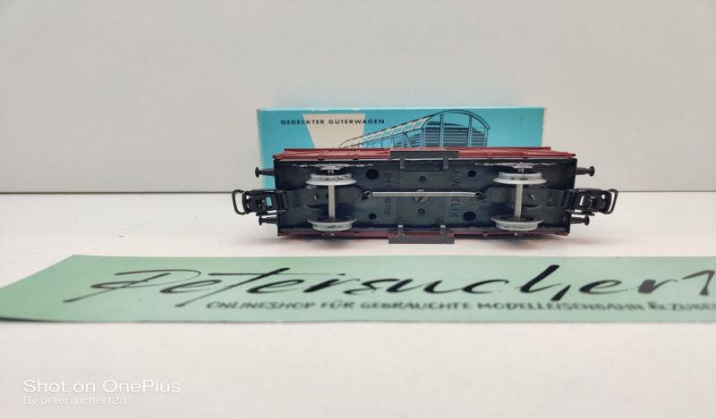 Märklin H0 AC 4505 Gedeckter Güterwagen / Gm 39 / DB / OVP hellblau
