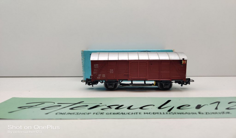 Märklin H0 AC 4506 Ged. Güterwagen / bel. Schlusslaternen / Gm 39 / DB / OVP hellblau