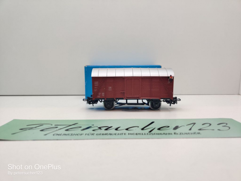 Märklin H0 AC 4506 Ged. Güterwagen / bel. Schlusslaternen / Gm 39 / DB / OVP blau