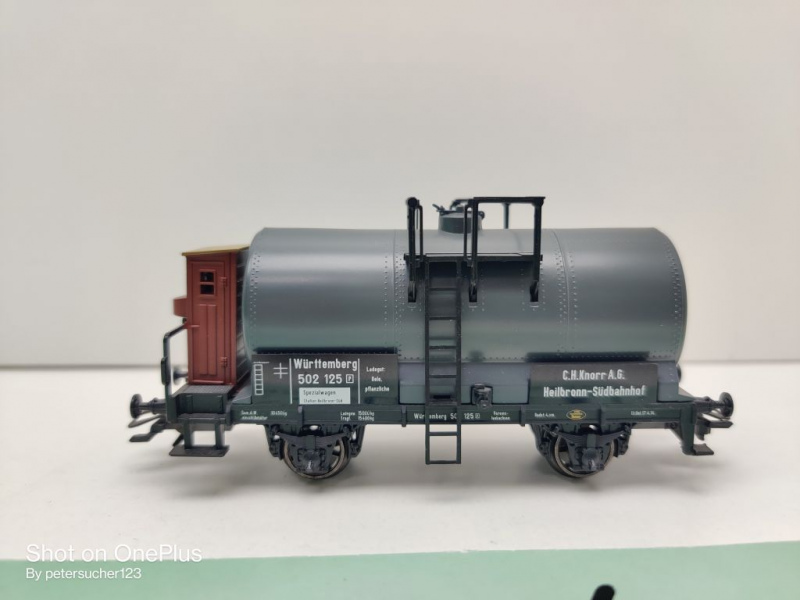 Märklin H0 AC 4510 1x Kesselwagen m Brmshs "Wg-Set Württemberg" / Z / NEM / Privat