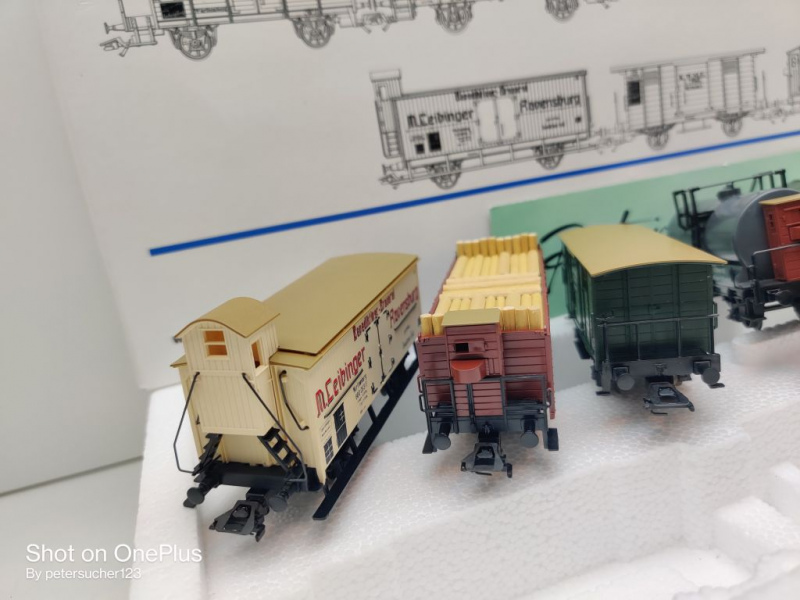 Märklin H0 AC 4510 Wagen-Set "Württemberg" / NEM / K.W.St.E. / OVP weiß