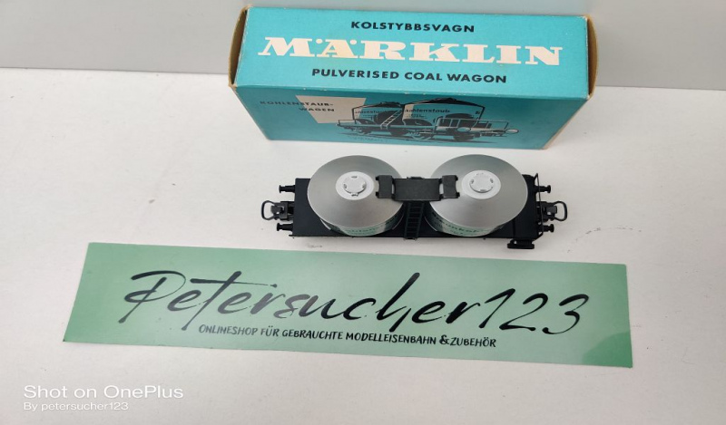 Märklin H0 AC 4511 308/2 Kohlenstaubwagen "Braunkohlenstaub" / DB / OVP hellblau