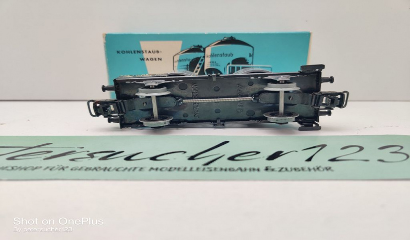 Märklin H0 AC 4511 308/2 Kohlenstaubwagen "Braunkohlenstaub" / DB / OVP hellblau