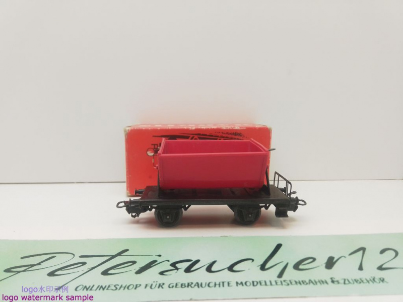 Märklin H0 AC 4513 Mulden-Kippwagen / OVP rot
