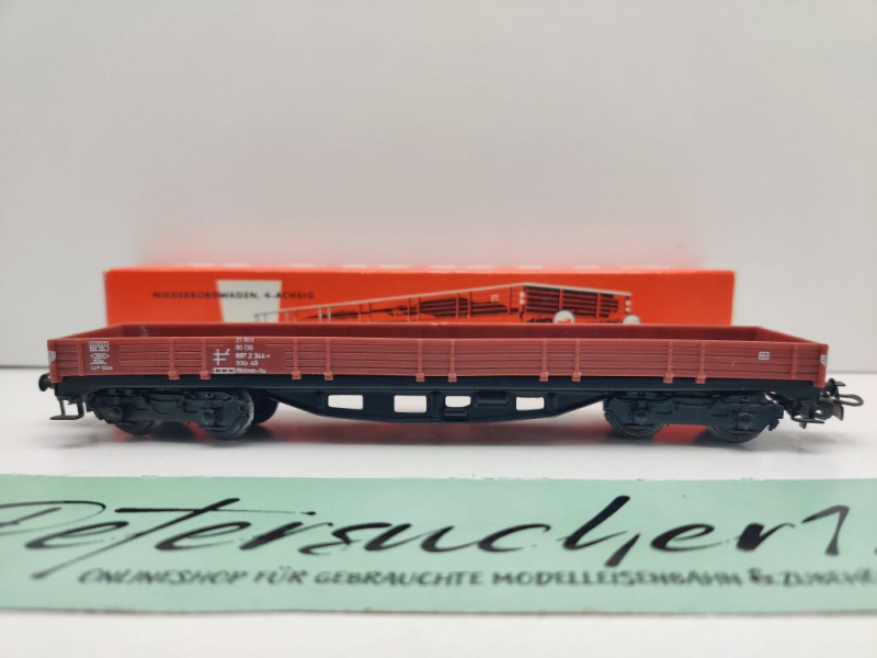 Märklin H0 AC 4514 Niederbordwagen / Rklmm-tu / DB / OVP rot