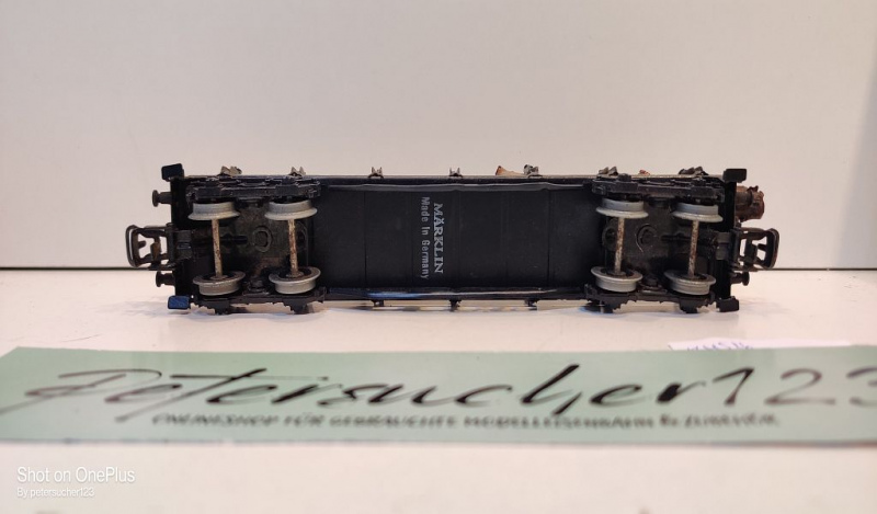 Märklin H0 AC 4516 Rungenwagen + Ladung + 2 Halteketten / SSka / DB