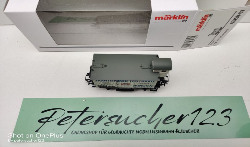 Märklin H0 AC 45250-01 Bierwagen "Franziskaner" aus Set / K.Bay.Sts.B. / OVP weiß