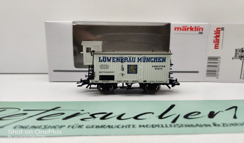 Märklin H0 AC 45250-02 Bierwagen "Löwenbräu" aus Set / K.Bay.Sts.B. / OVP weiß