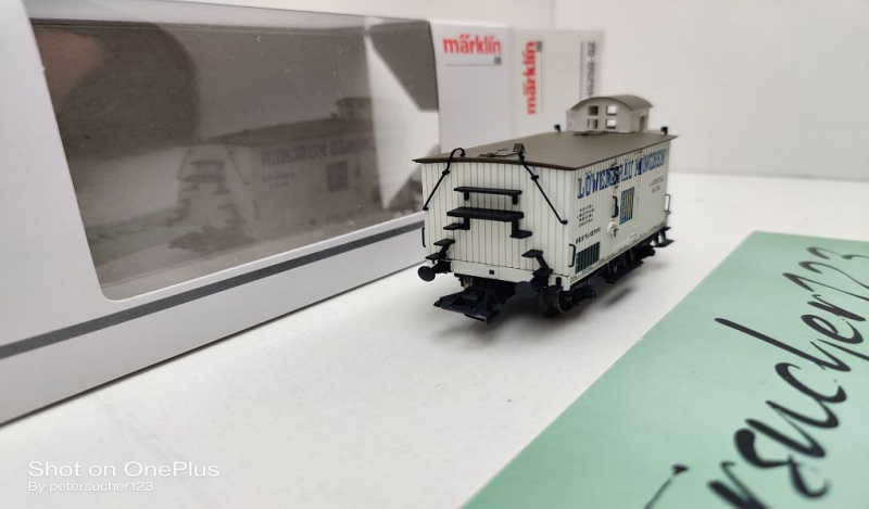 Märklin H0 AC 45250-02 Bierwagen "Löwenbräu" aus Set / K.Bay.Sts.B. / OVP weiß