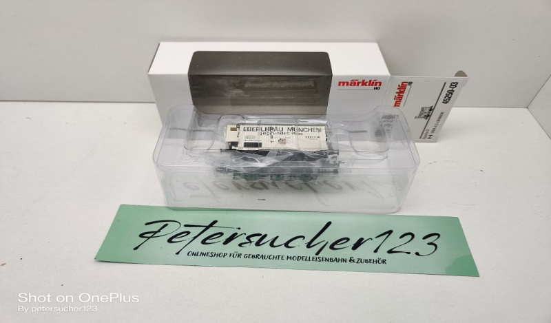 Märklin H0 AC 45250-03 Bierwagen "Eberlbräu" aus Set / K.Bay.Sts.B. / OVP weiß