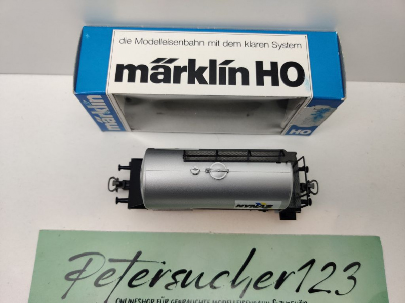 Märklin H0 AC 4532 Kesselwagen "NYNAS" / Zekk / SJ / OVP blau