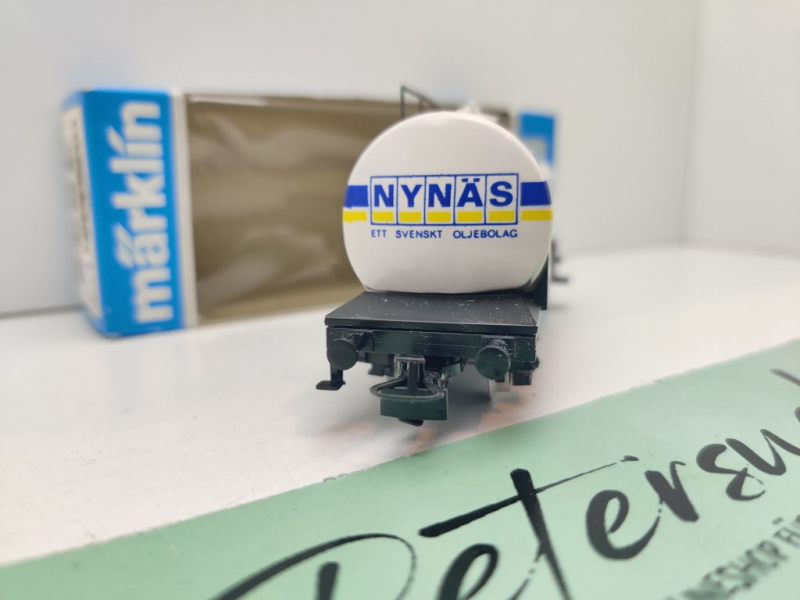 Märklin H0 AC 4532 Kesselwagen "NYNÄS" / Uh / SJ / OVP blau