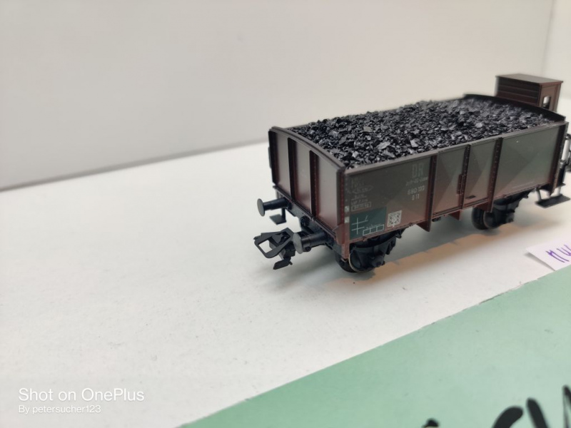 Märklin H0 AC 46030 1x Hochbordwagen mit Kohleladung / O11 / aus Set / NEM / DR