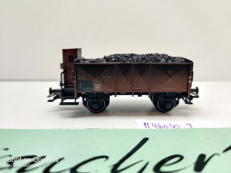 Märklin H0 AC 46030 1x Hochbordwagen mit Kohleladung / O11 / aus Set / NEM / DR