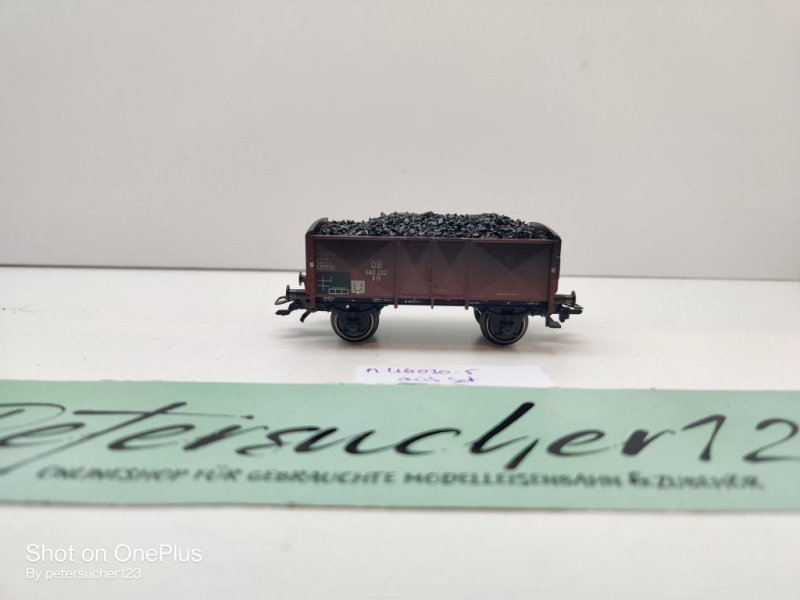 Märklin H0 AC 46030 1x Hochbordwagen mit Kohleladung / O11 / aus Set / NEM / DB