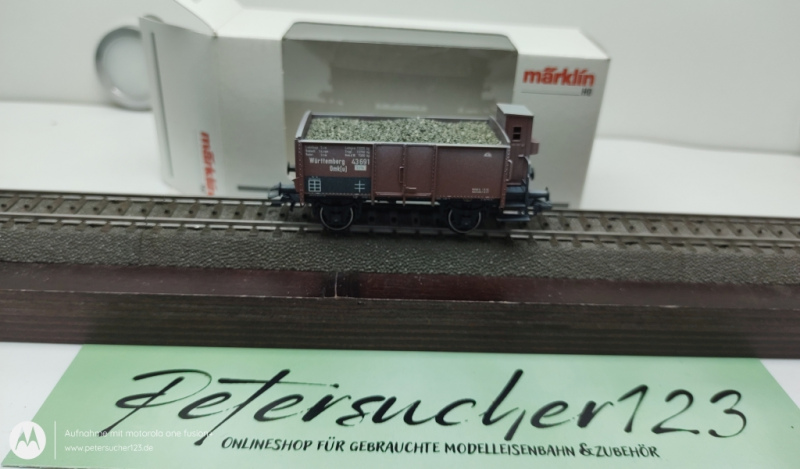 Märklin H0 46039  offener Güterwagen mit Bremserhaus Württemberg  OVP