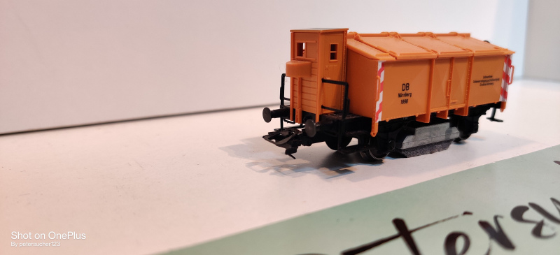 Märklin H0 AC 46041 Schienen-Reinigungswagen / Klappdeckelwagen K 15 / NEM / DB