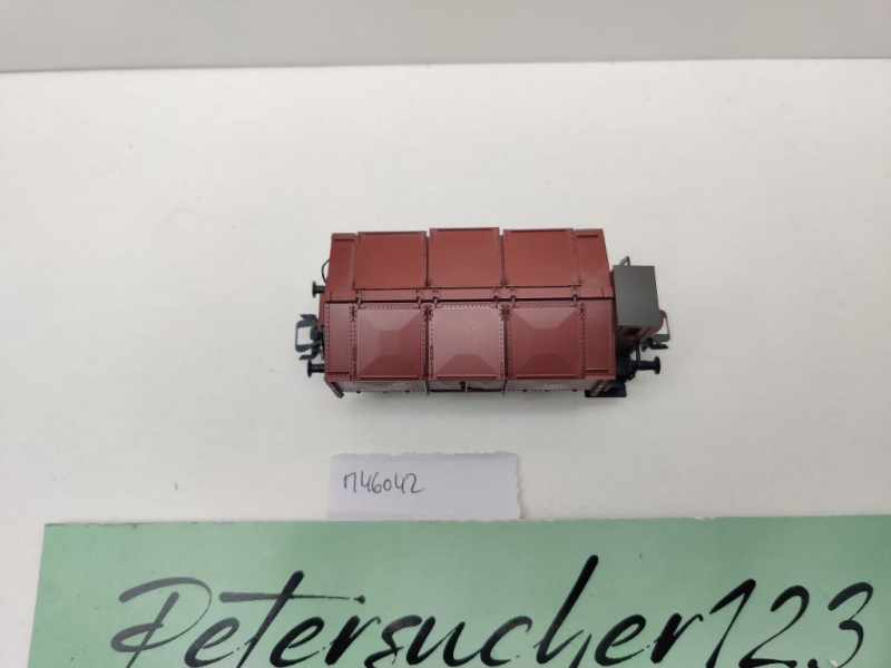 Märklin H0 AC 46042 Klappdeckel-/Müllwagen K15 / Schienenreinigung / NEM / DB