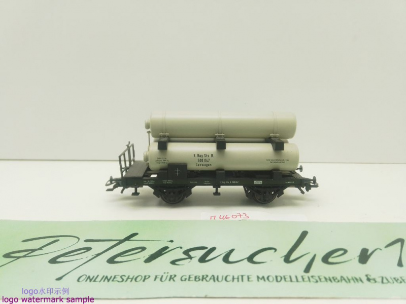 Märklin H0 AC 46073 1x Gaswagen m Bremserbühne aus Set "Zeppelin" / NEM / K.Bay.Sts.B.