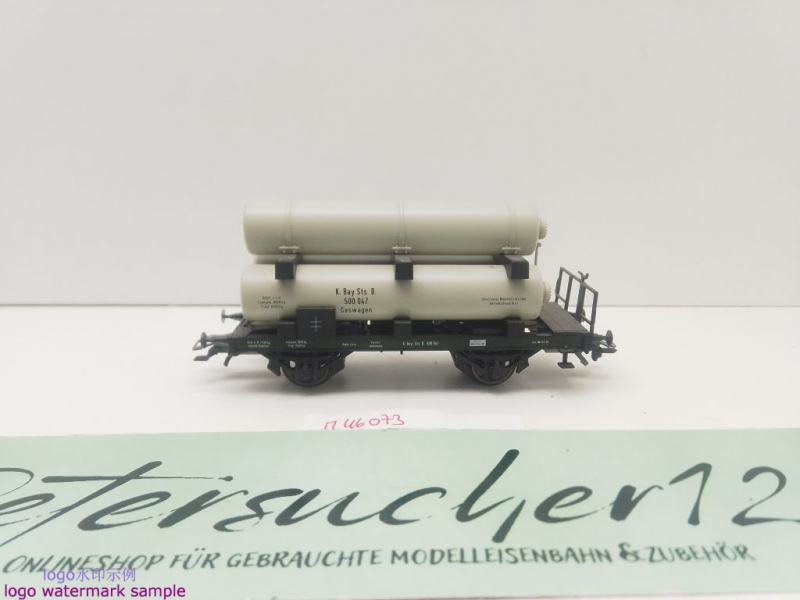 Märklin H0 AC 46073 1x Gaswagen m Bremserbühne aus Set "Zeppelin" / NEM / K.Bay.Sts.B.