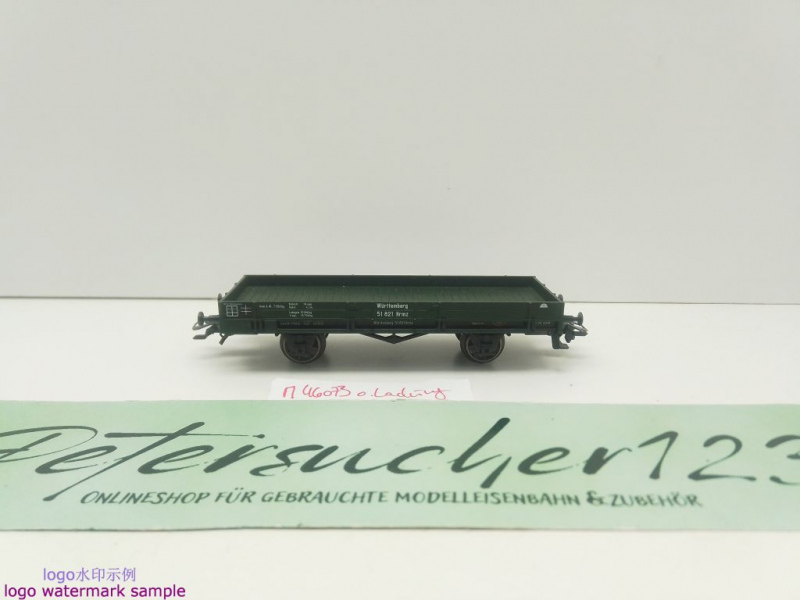 Märklin H0 AC 46073 1x Niederbordwagen aus Set "Zeppelin" Hrmz / NEM / K.Bay.Sts.B.