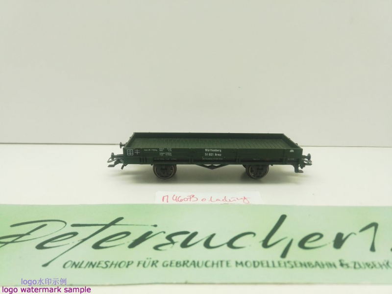 Märklin H0 AC 46073 1x Niederbordwagen aus Set "Zeppelin" Hrmz / NEM / K.Bay.Sts.B.