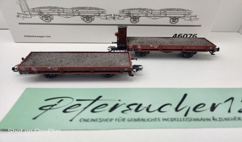Märklin H0 AC 46076 Schlackewagen-Set / X 05 / NEM / DB / OVP weiß
