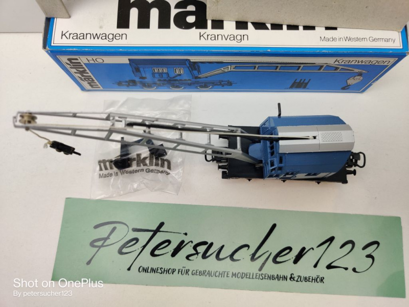 Märklin H0 AC 4611 Kranwagen "Krupp Ardelt" 6804 / blau / DB / OVP blau