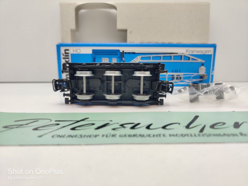Märklin H0 AC 4611 Kranwagen "Krupp Ardelt" 6804 / blau / DB / OVP blau