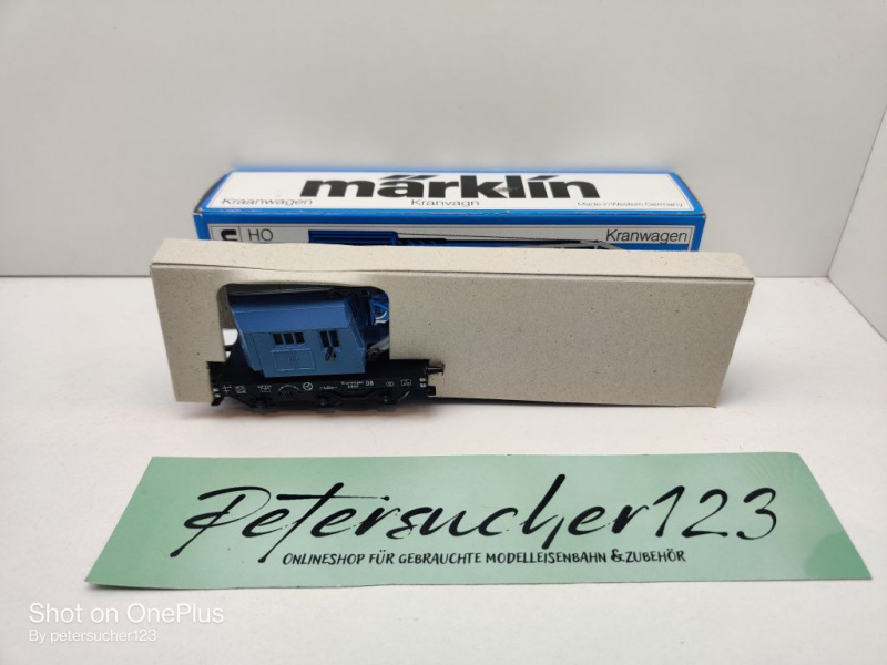 Märklin H0 AC 4611 Kranwagen "Krupp Ardelt" 6804 / blau / DB / OVP blau