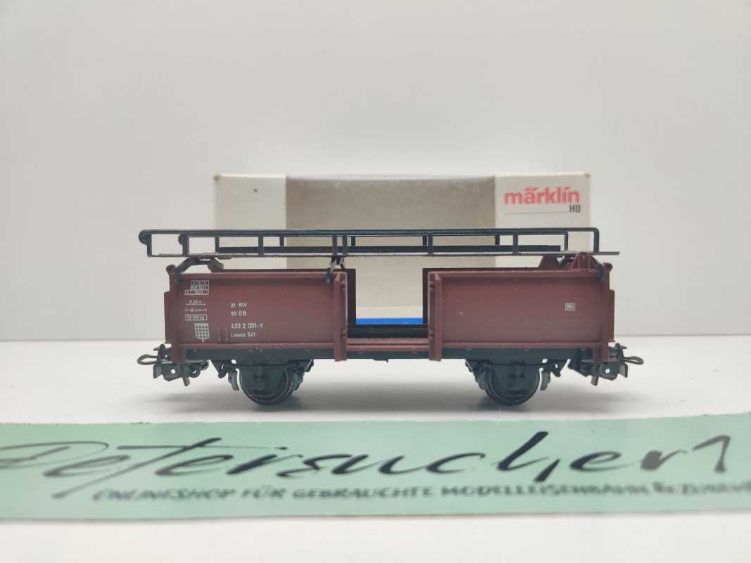 Märklin H0 AC 4612 Autotransportwagen Laaes541 / innen braun / DB / ErsatzVP