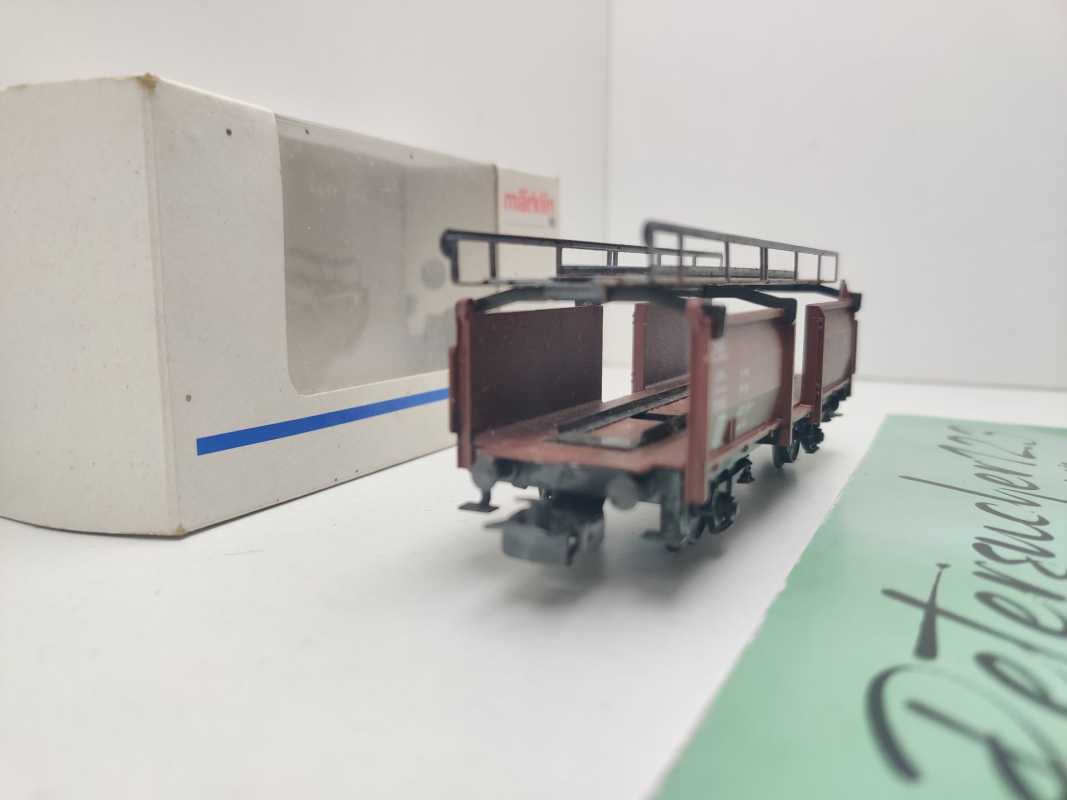 Märklin H0 AC 4612 Autotransportwagen Laaes541 / innen braun / DB / ErsatzVP