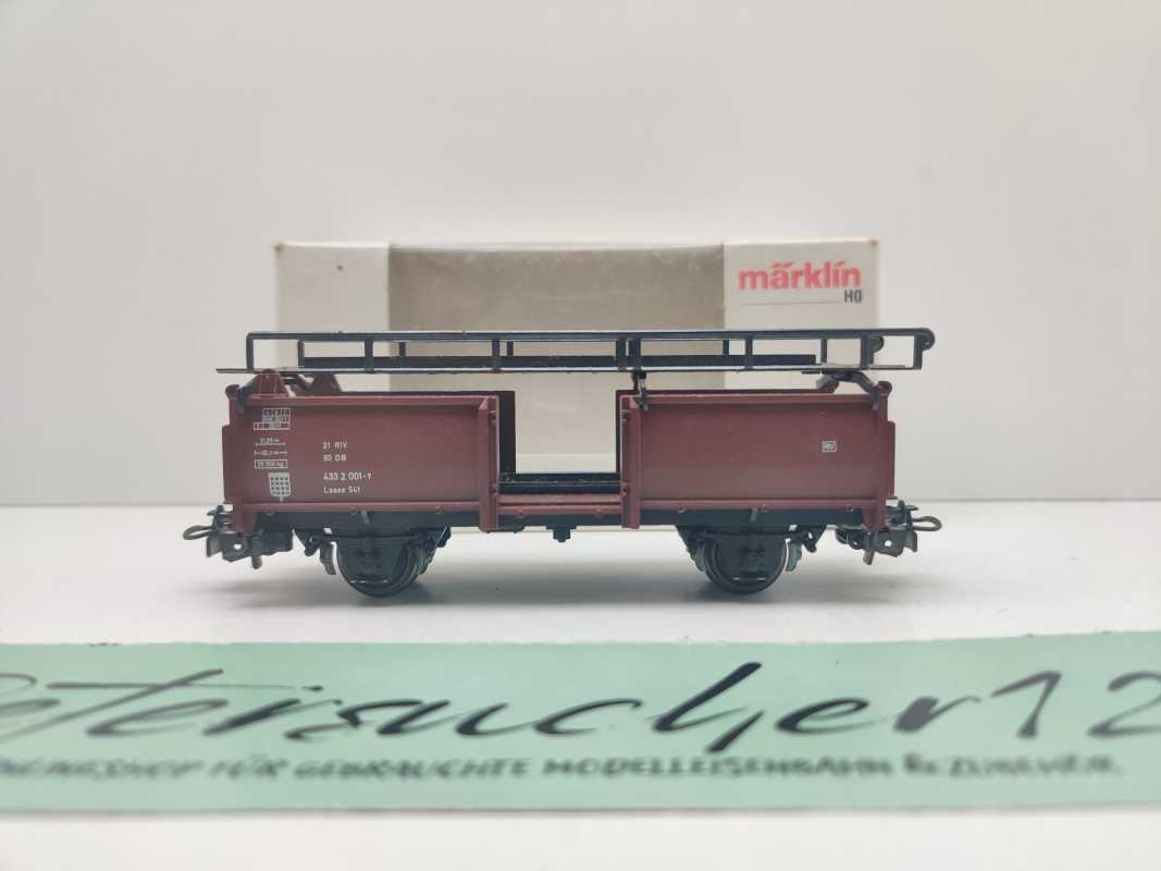 Märklin H0 AC 4612 Autotransportwagen Laaes541 / innen braun / DB / ErsatzVP
