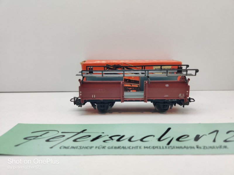 Märklin H0 AC 4612 Autotransporter unbeladen / Off52/ DB / OVP rot
