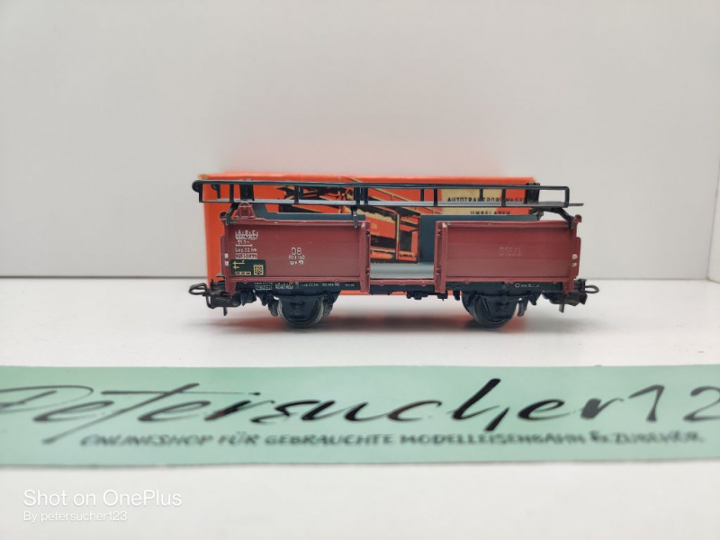 Märklin H0 AC 4612 Autotransporter unbeladen / Off52/ DB / OVP rot
