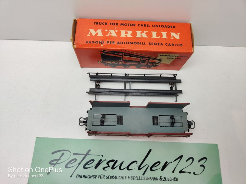 Märklin H0 AC 4612 Autotransporter unbeladen / Off52/ DB / OVP rot
