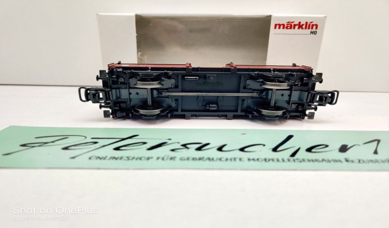 Märklin H0 AC 4613 Autotransportwagen / 4 Käfer / Laaes 541 / DB / OVP weiß