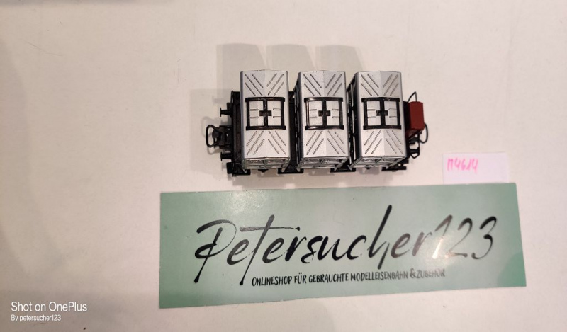 Märklin H0 AC 4614 Behältertragwagen m Brmshs "von Haus zu Haus" / DB
