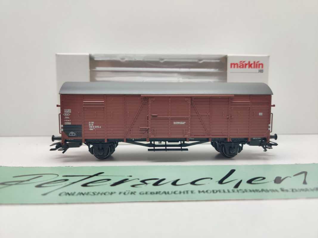 Märklin H0 46163 gedeckter Güterwagen Gbkl238 / NEM / DB / OVP