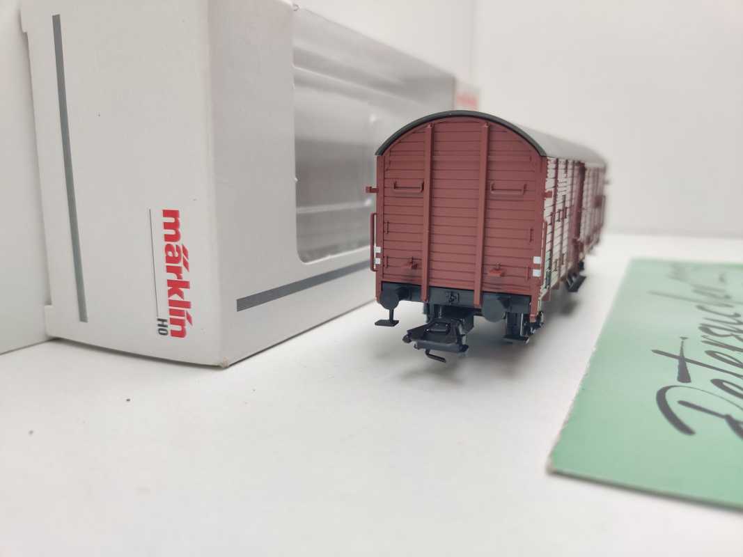 Märklin H0 46163 gedeckter Güterwagen Gbkl238 / NEM / DB / OVP