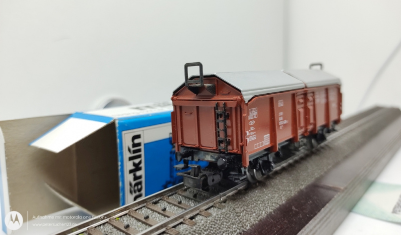 Märklin H0 4619 Schiebedachwagen  Blaue OVP