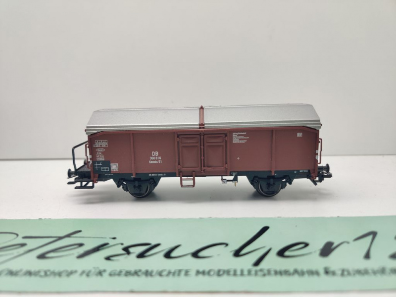 Märklin H0 AC 46199-4 Schiebedachwagen Bremserbühne Kmmks51 aus Set / NEM / DB
