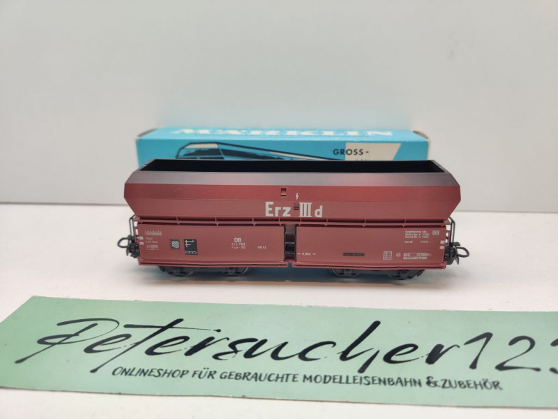 Märklin H0 AC 4624 Selbstentladewagen "Erz III d" / Fad50 / DB / OVP hblau