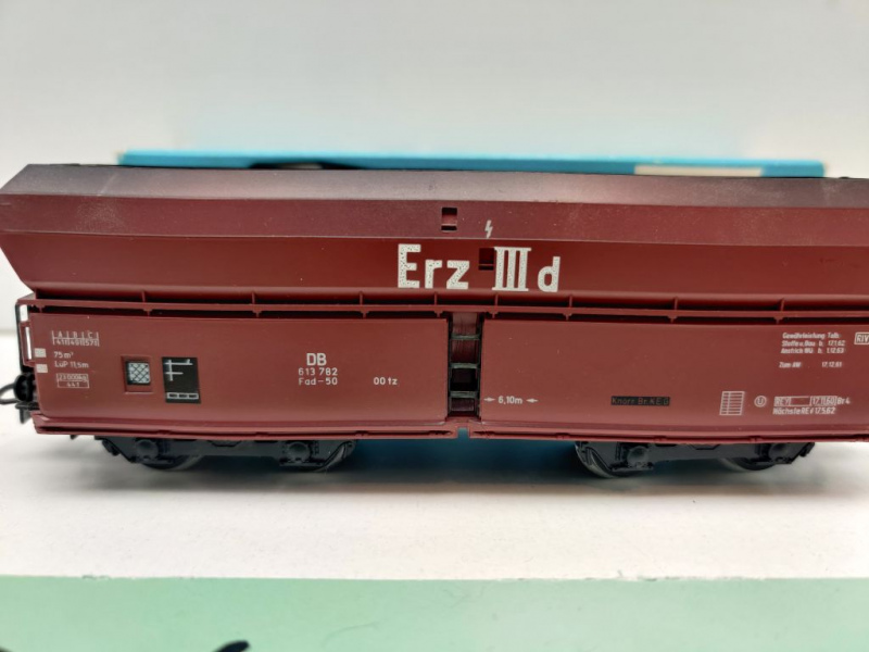 Märklin H0 AC 4624 Selbstentladewagen "Erz III d" / Fad50 / DB / OVP hblau