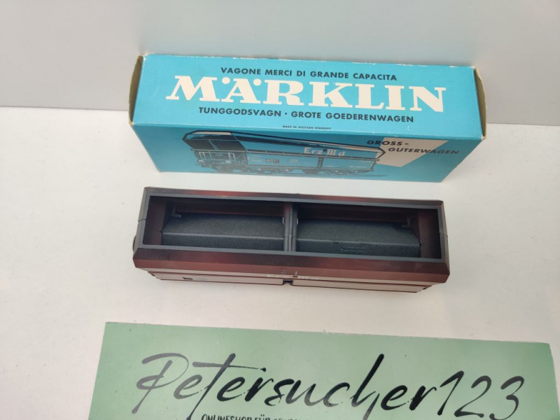 Märklin H0 AC 4624 Selbstentladewagen "Erz III d" / Fad50 / DB / OVP hblau