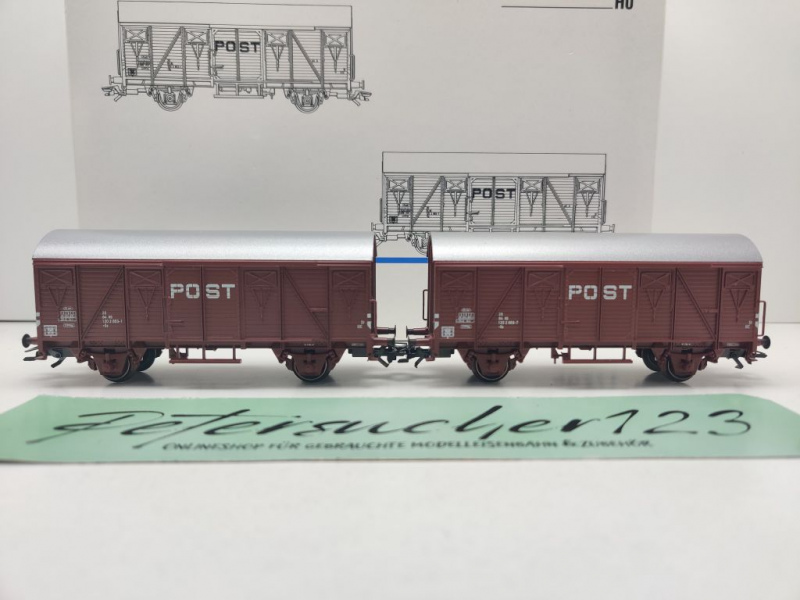 Märklin H0 AC 46271 Wagen-Set "PTT-Post-Triebwagen" Gs / NEM / NS / OVP weiß